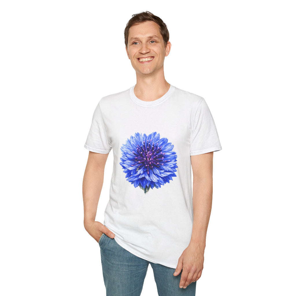 Blue Cornflower Floral T-Shirt