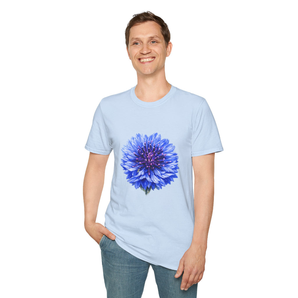 Blue Cornflower Floral T-Shirt