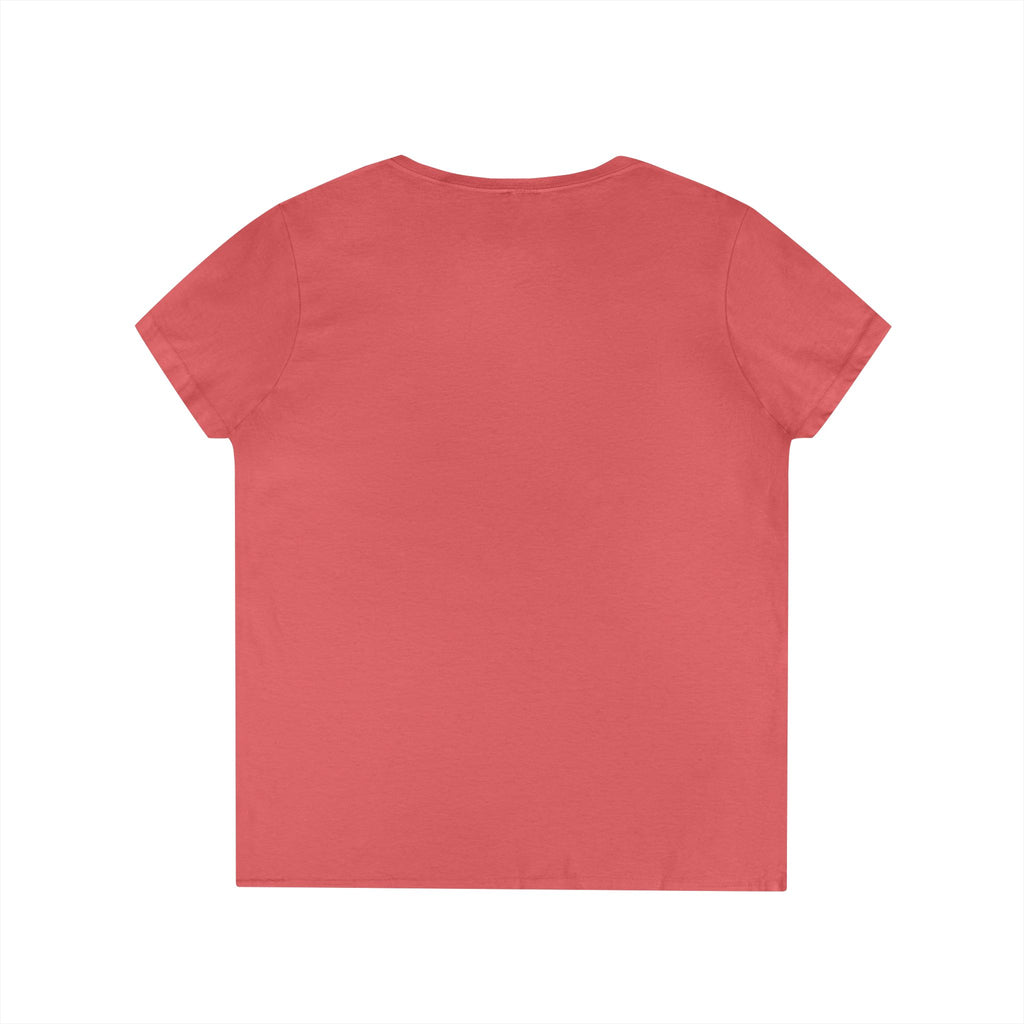 Yellow Lily Floral V-Neck Tee