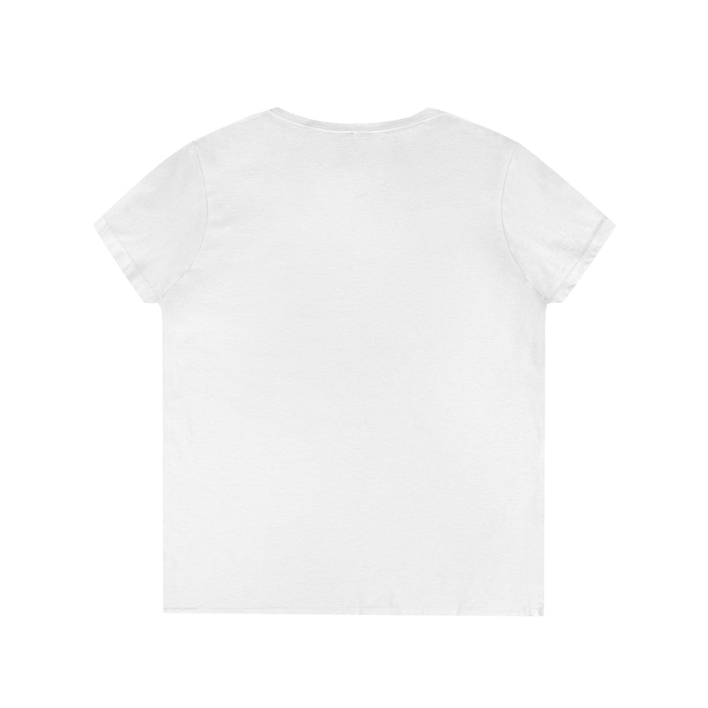 Yellow Lily Floral V-Neck Tee