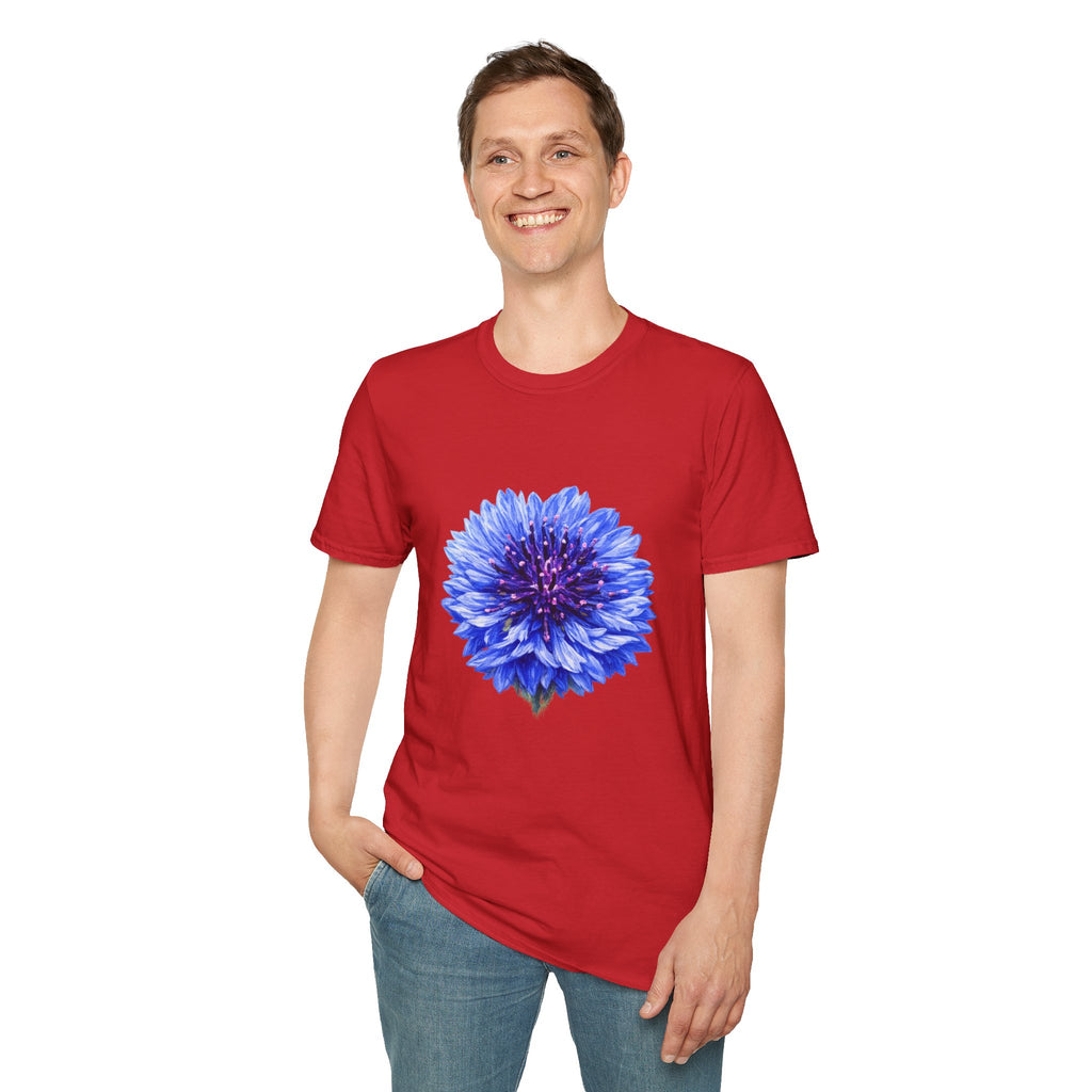 Blue Cornflower Floral T-Shirt