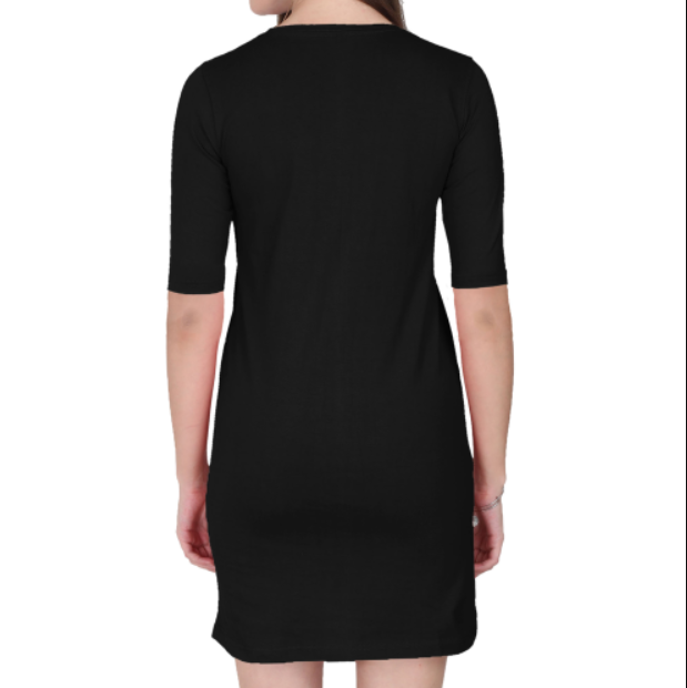 Lotus Bloom Printed T-Shirt Dress – Soft Floral Casual Wear